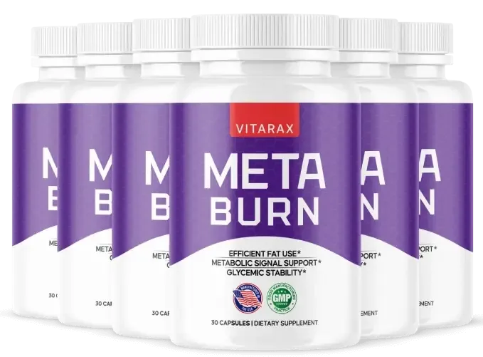 MetaBurn six-bottle supplement package